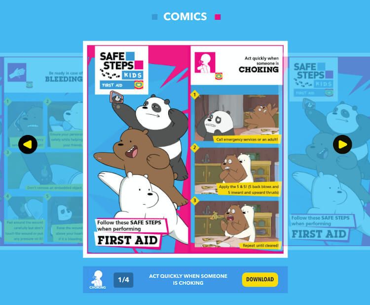 SAFE STEPS KIDS Comics